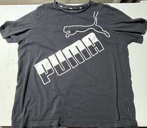 Puma Men's Diagonal Logo Graphic T-Shirt, Black, Size XXL